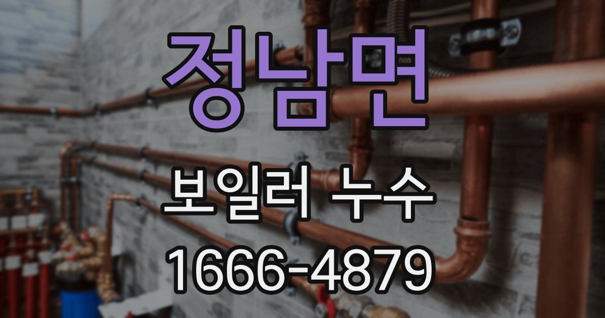 정남면 보일러 누수