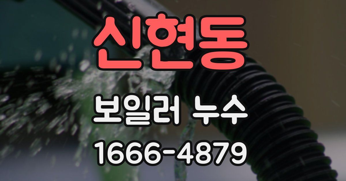 신현동 보일러 누수