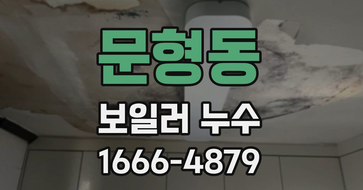 문형동 보일러 누수