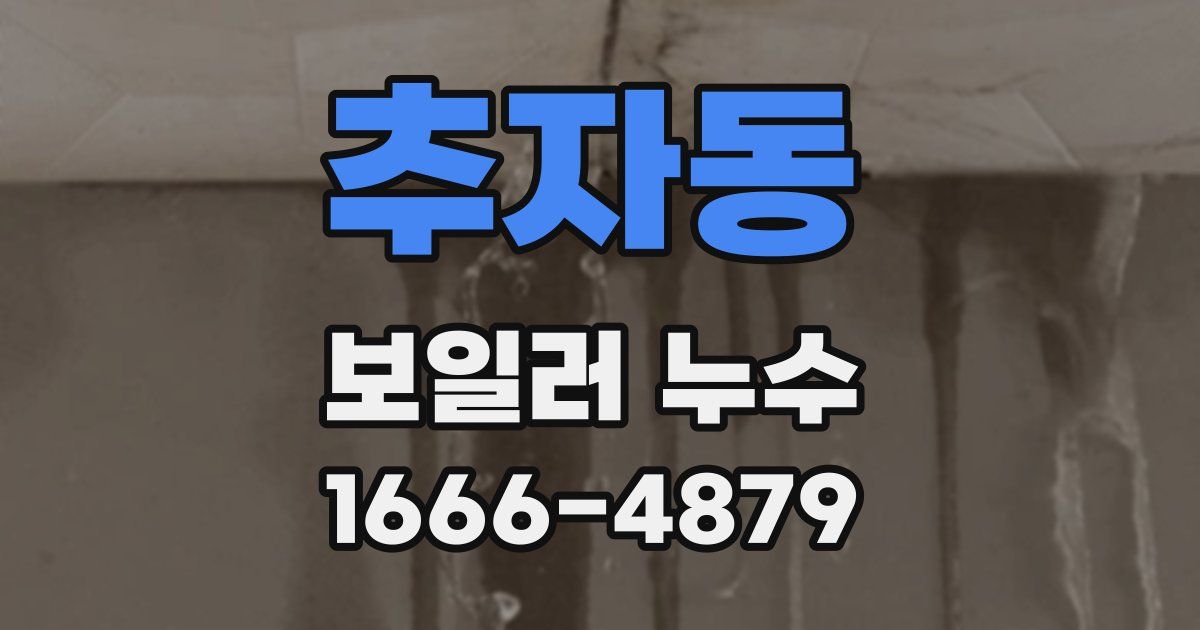 추자동 보일러 누수