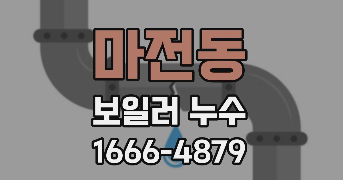 마전동 보일러 누수