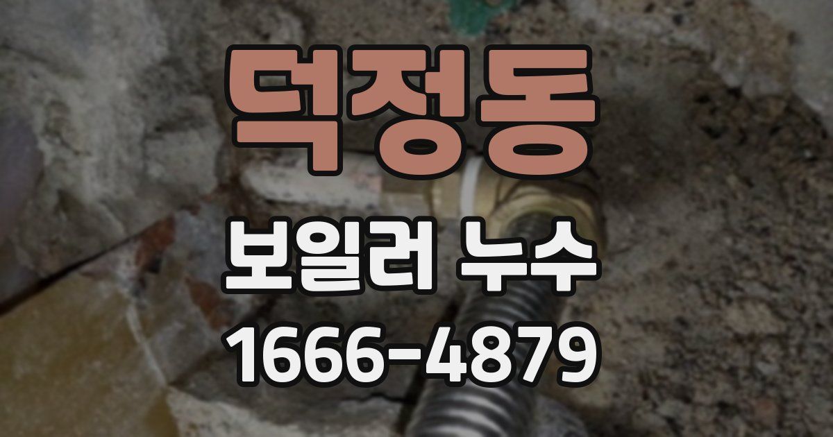 덕정동 보일러 누수