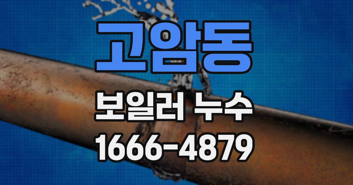 고암동 보일러 누수