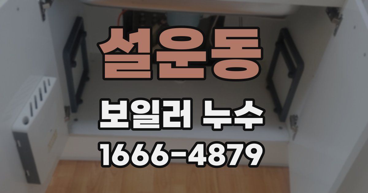 설운동 보일러 누수