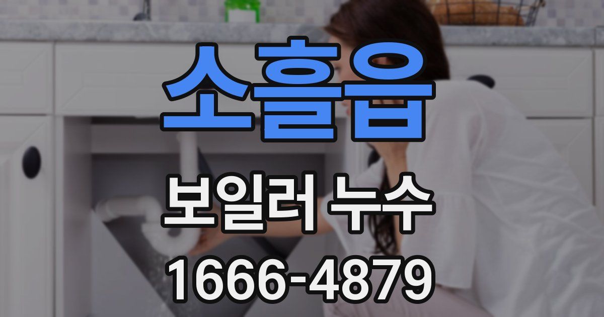 소흘읍 보일러 누수