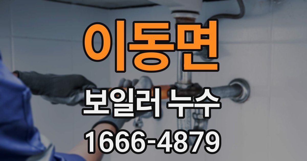 이동면 보일러 누수