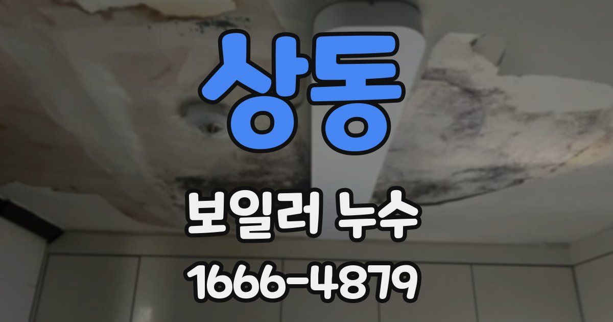상동 보일러 누수