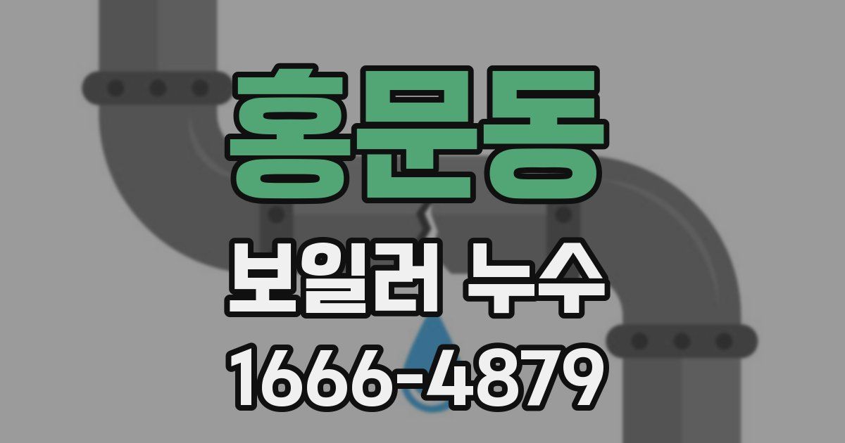 홍문동 보일러 누수