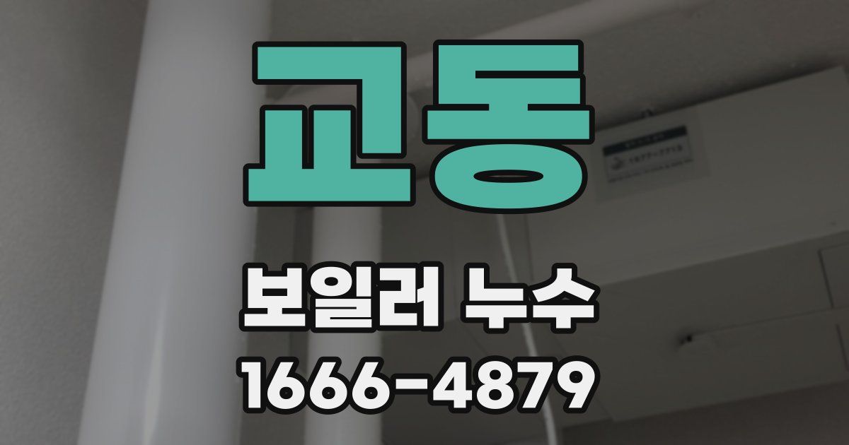 교동 보일러 누수