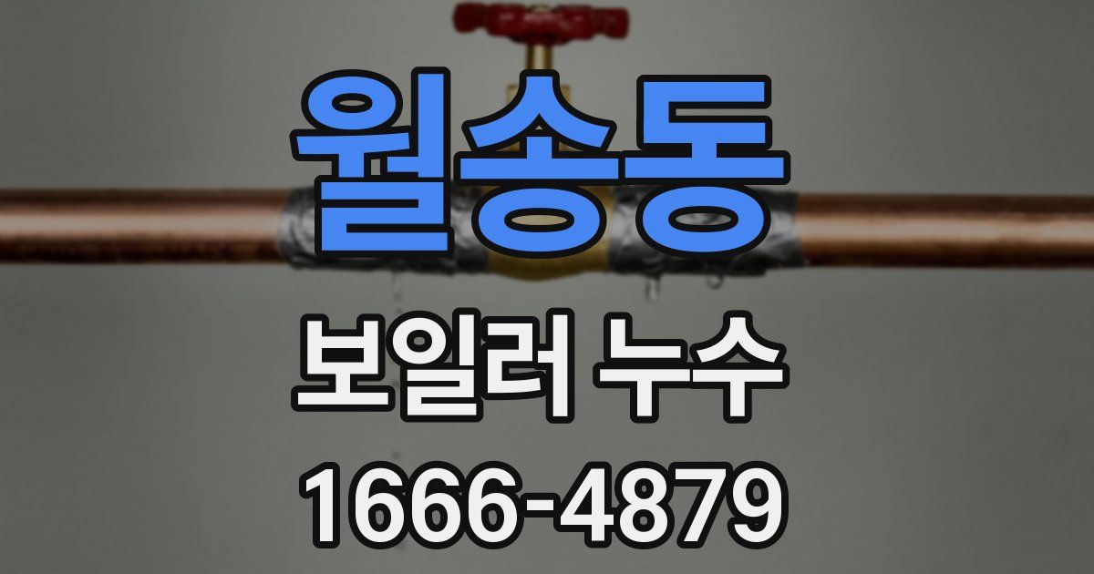 월송동 보일러 누수