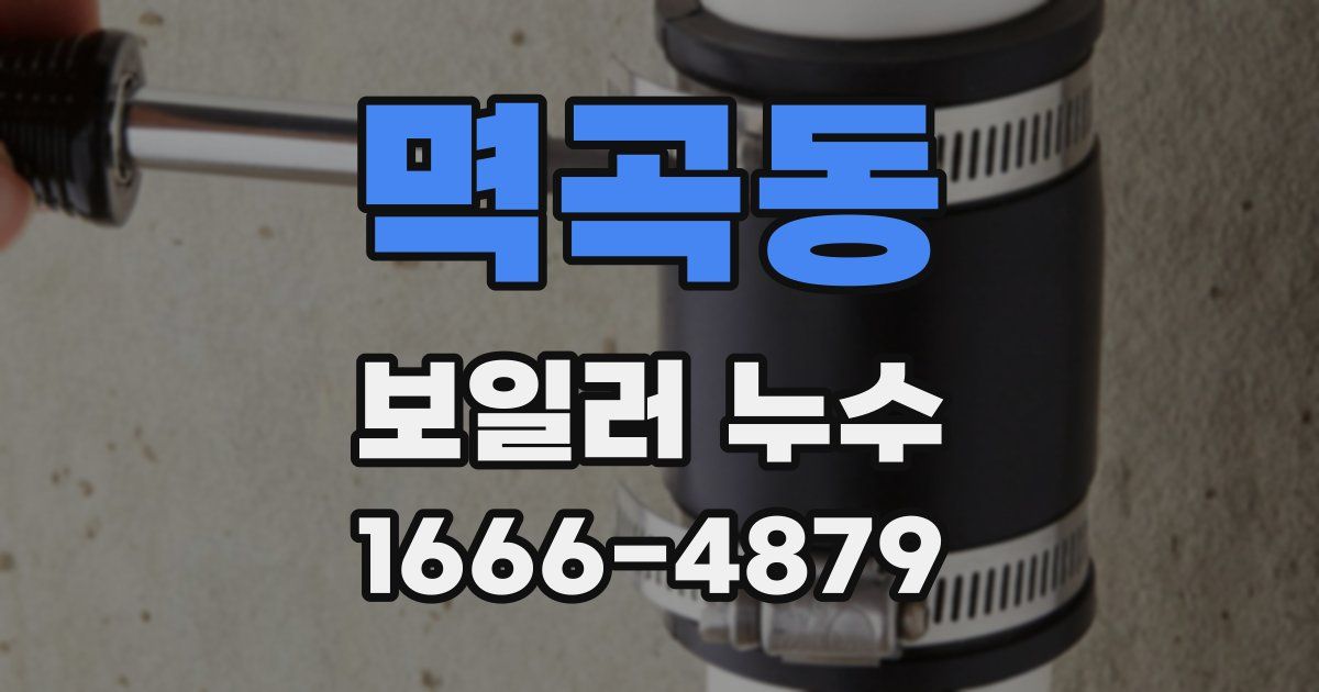 멱곡동 보일러 누수