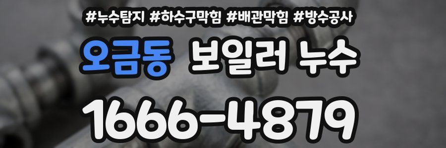 오금동 보일러 누수