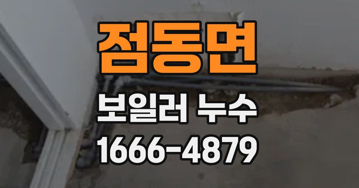 점동면 보일러 누수