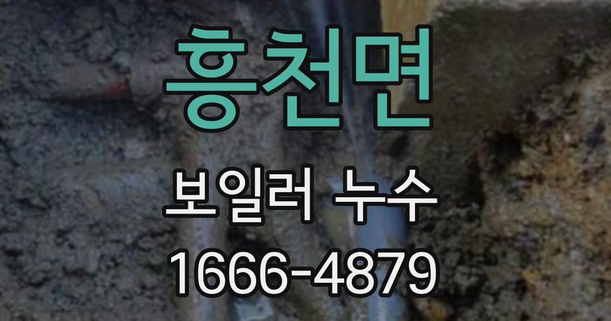 흥천면 보일러 누수