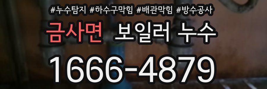 금사면 보일러 누수