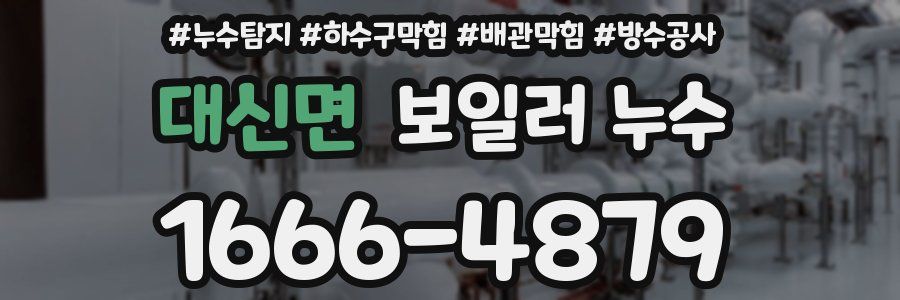 대신면 보일러 누수