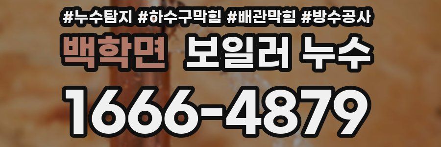 백학면 보일러 누수