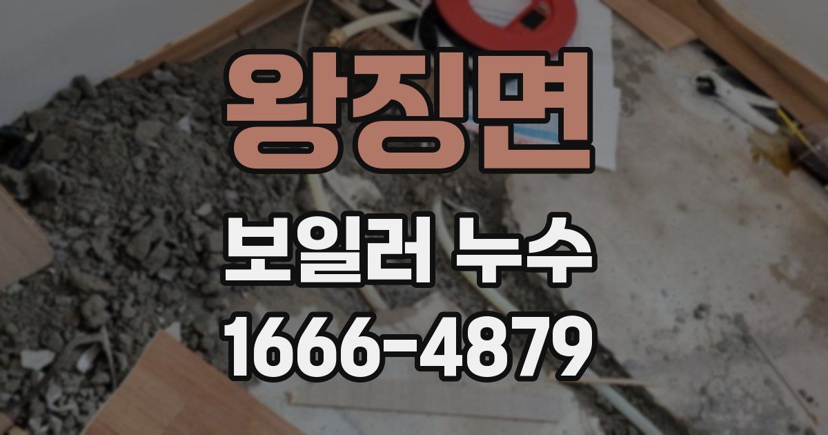 왕징면 보일러 누수