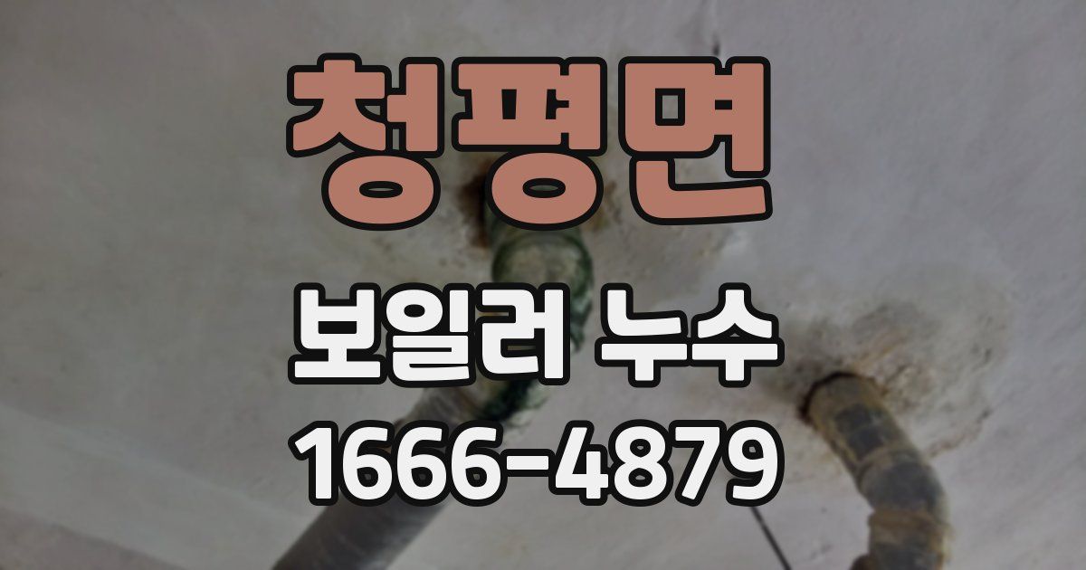 청평면 보일러 누수