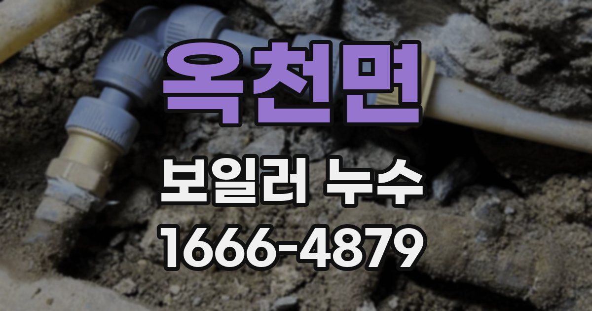 옥천면 보일러 누수