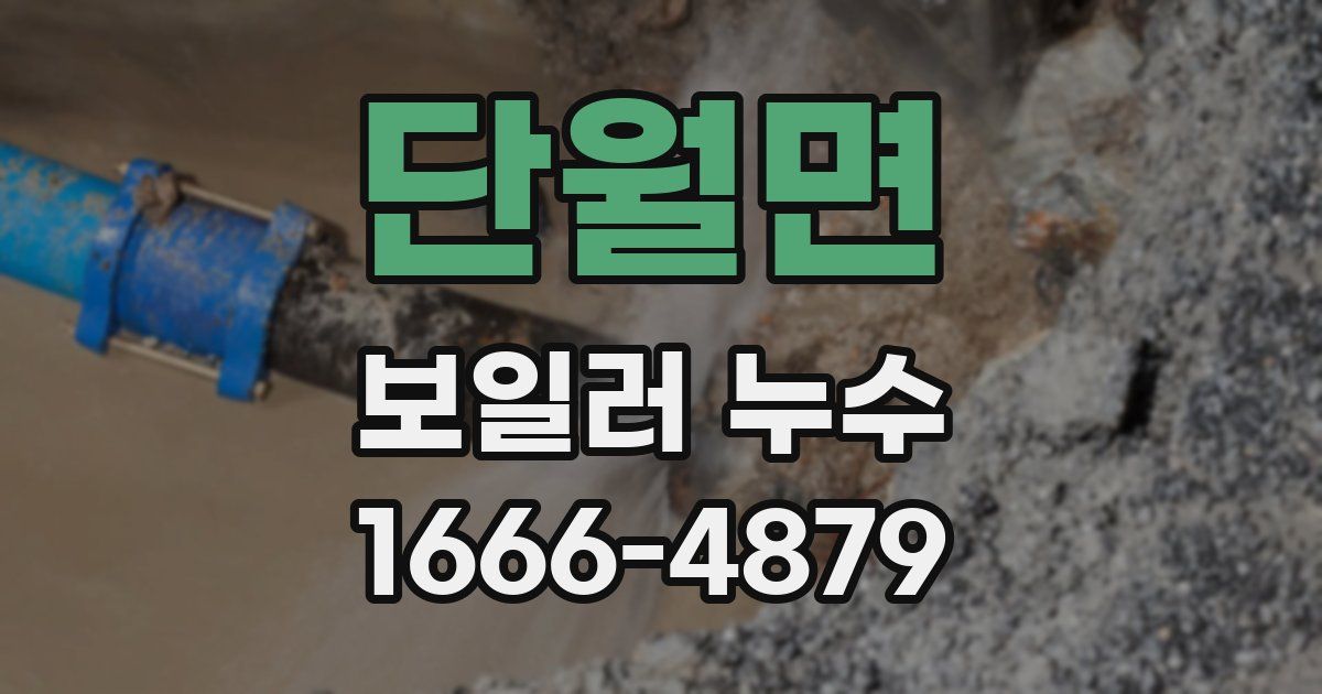 단월면 보일러 누수
