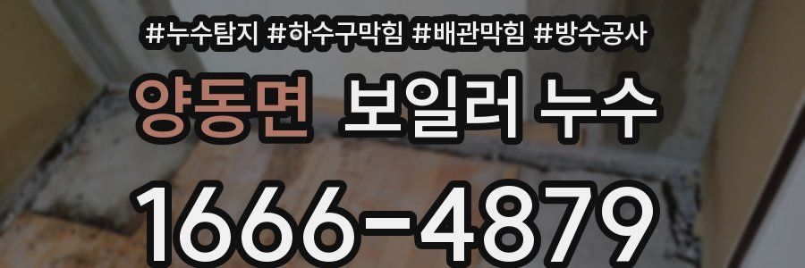 양동면 보일러 누수
