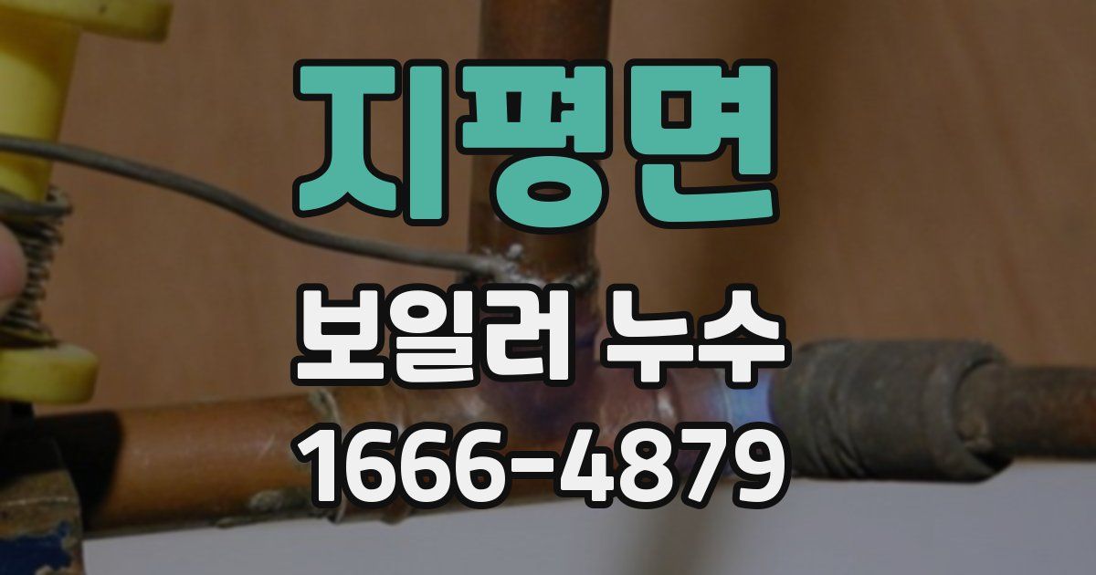 지평면 보일러 누수