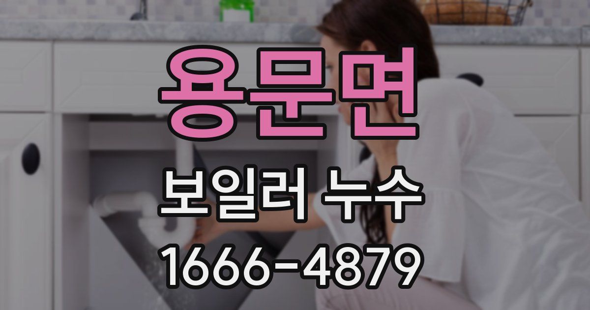 용문면 보일러 누수