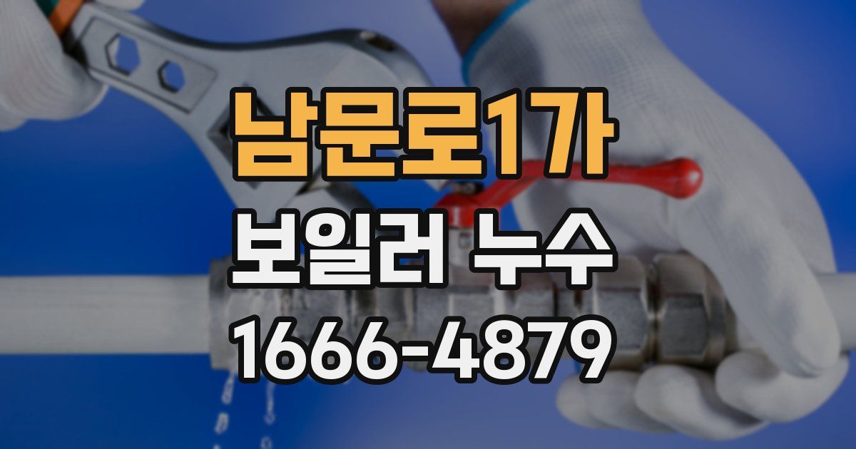 남문로1가 보일러 누수