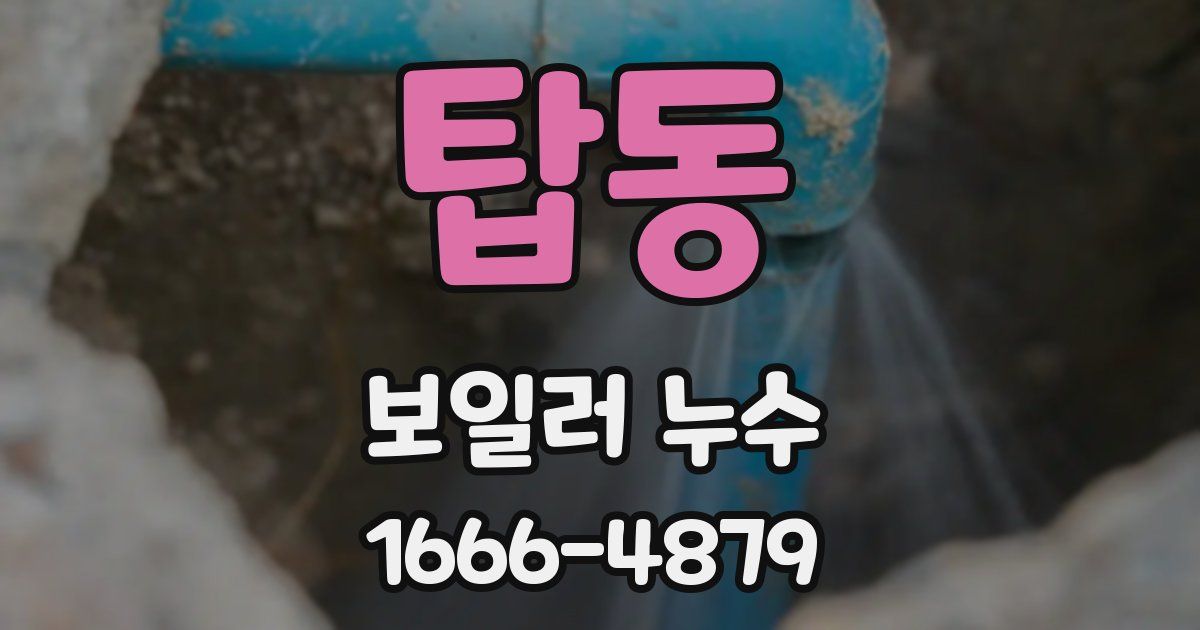 탑동 보일러 누수