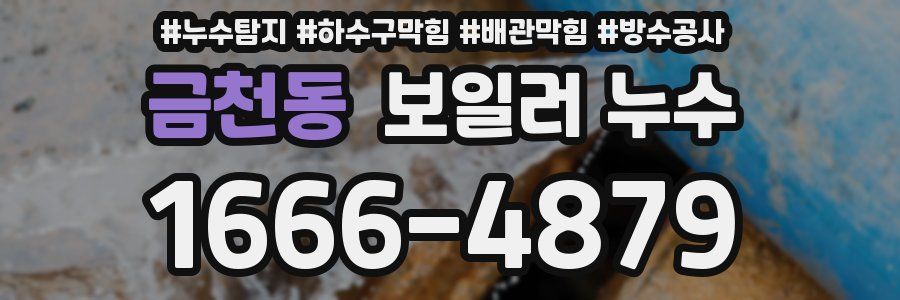 금천동 보일러 누수