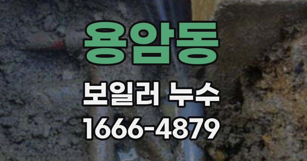 용암동 보일러 누수
