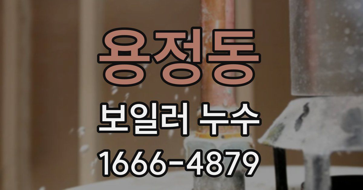 용정동 보일러 누수