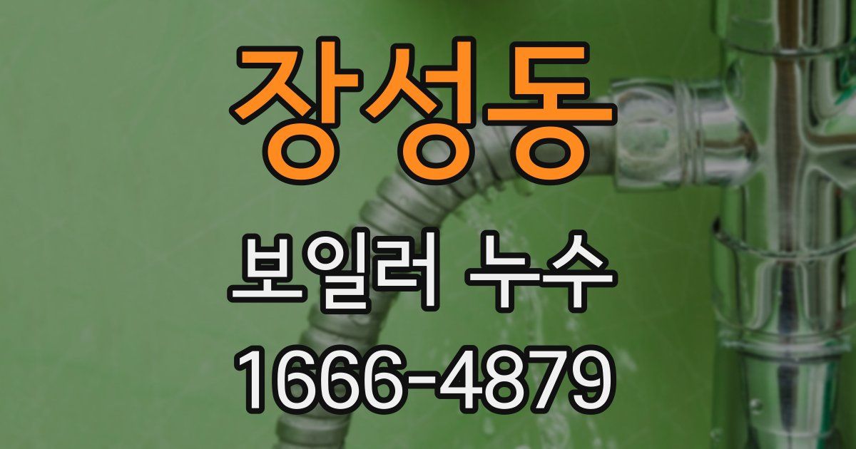 장성동 보일러 누수
