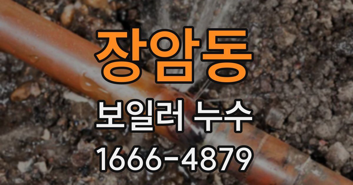장암동 보일러 누수