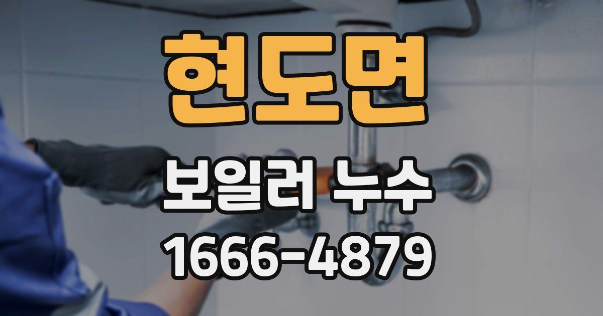 현도면 보일러 누수