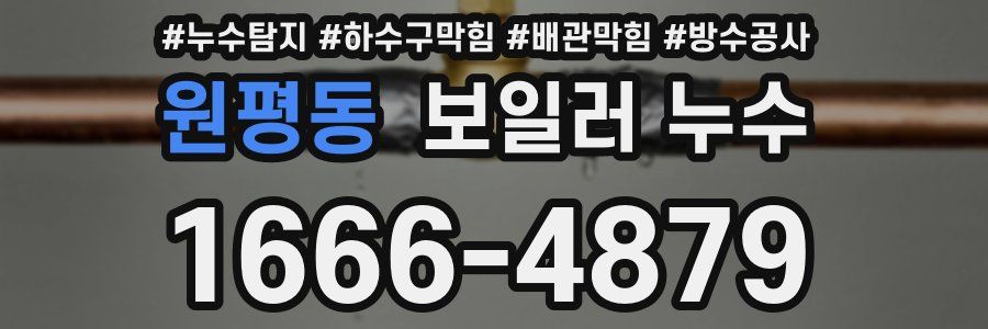 원평동 보일러 누수