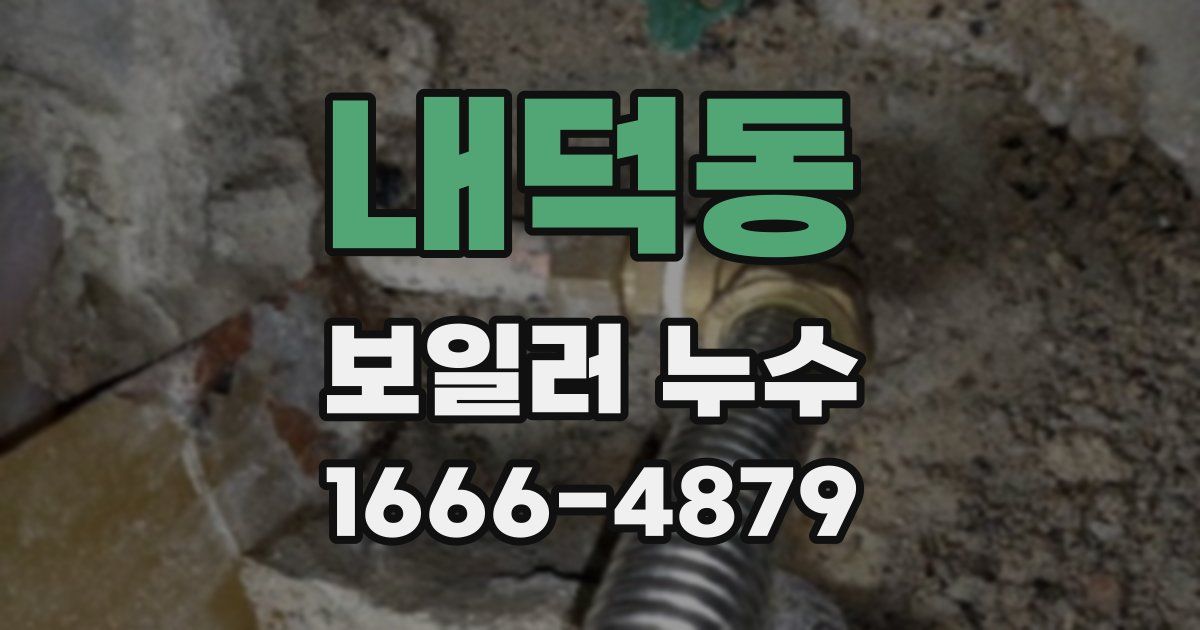 내덕동 보일러 누수