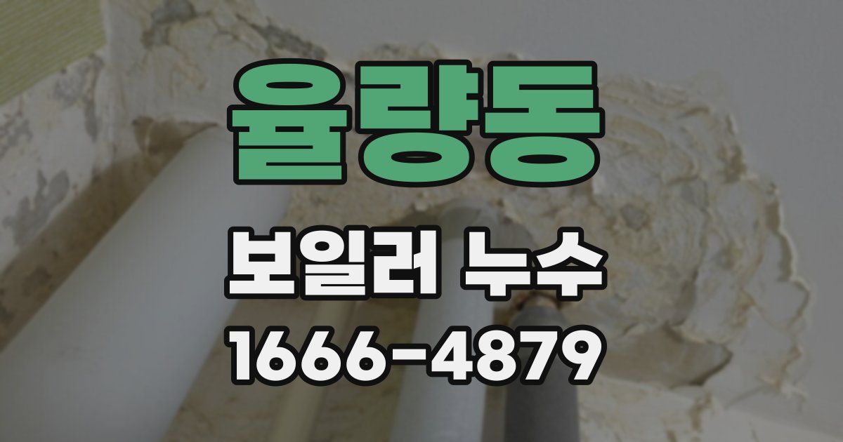 율량동 보일러 누수