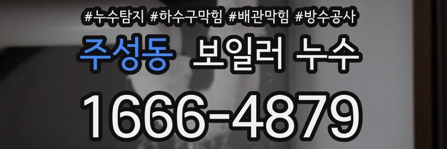 주성동 보일러 누수