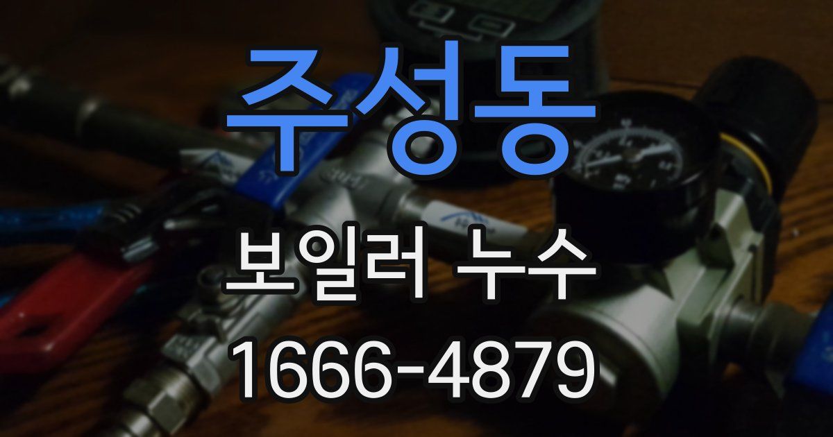 주성동 보일러 누수