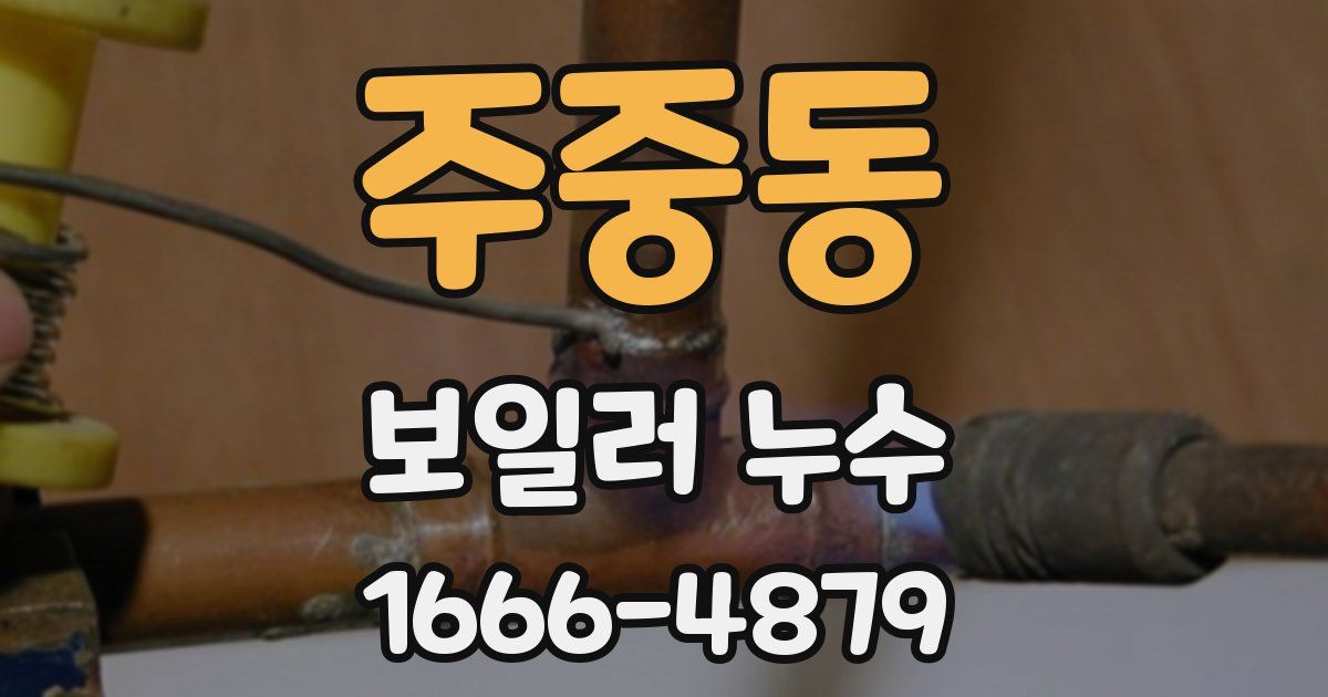주중동 보일러 누수
