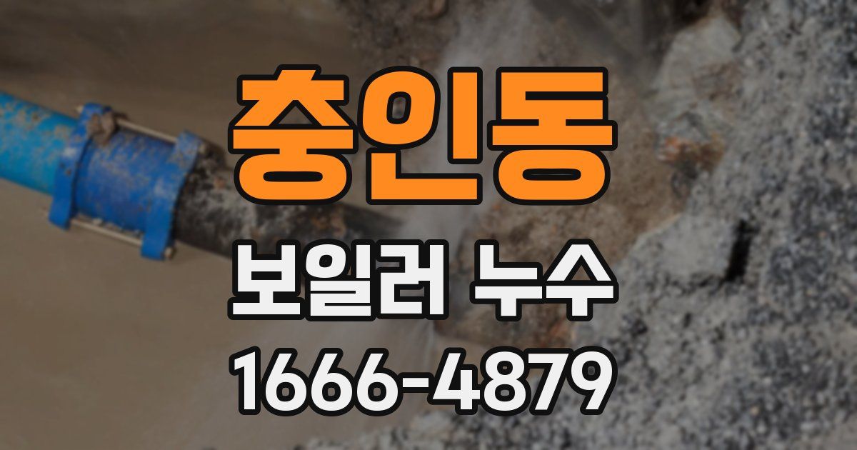충인동 보일러 누수