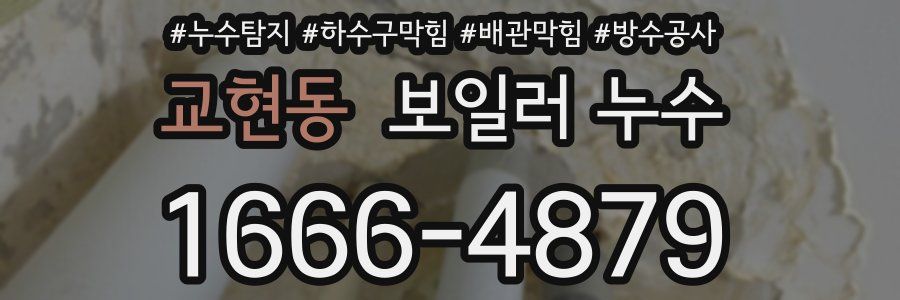 교현동 보일러 누수