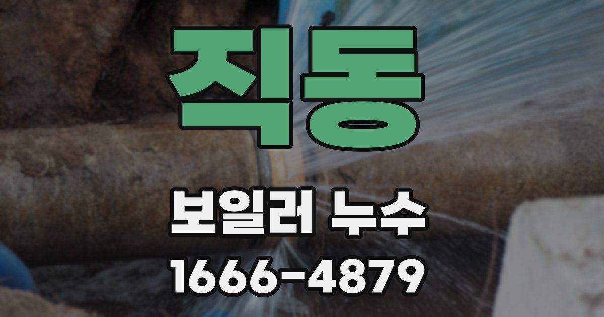 직동 보일러 누수