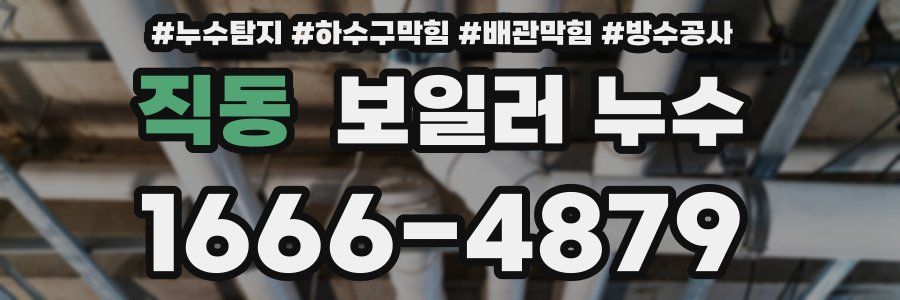 직동 보일러 누수