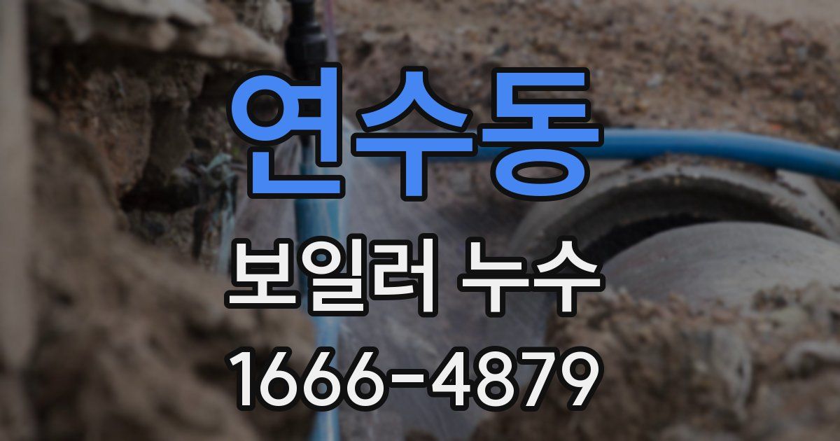 연수동 보일러 누수