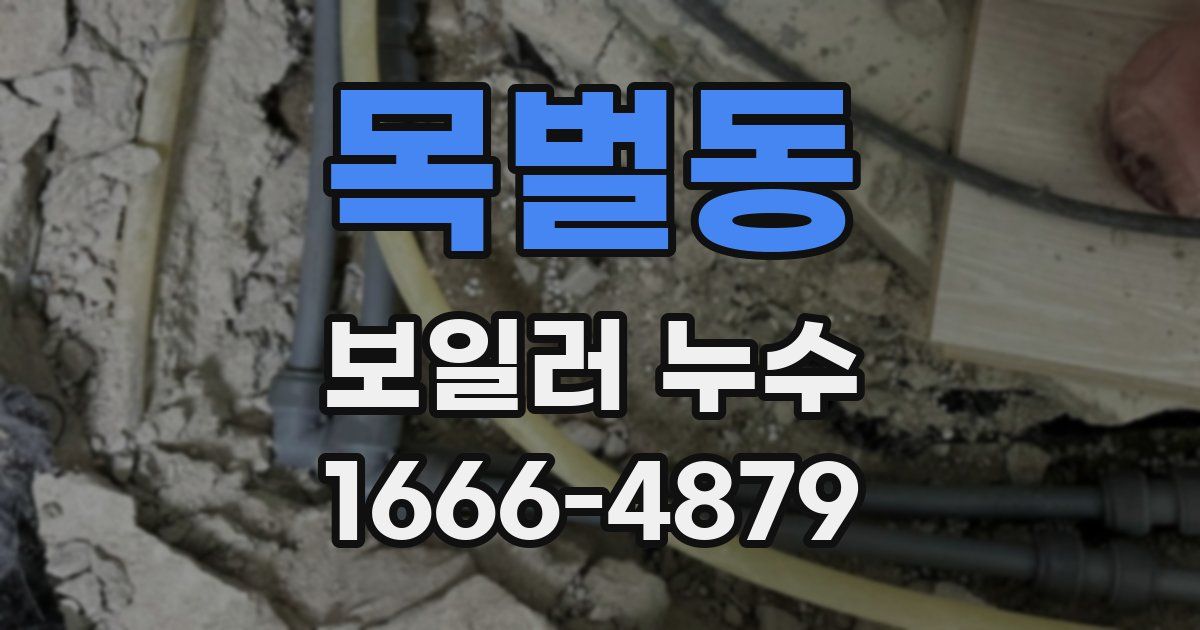 목벌동 보일러 누수