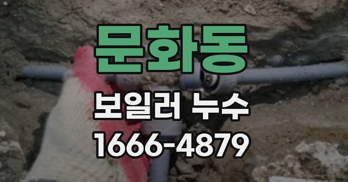 문화동 보일러 누수
