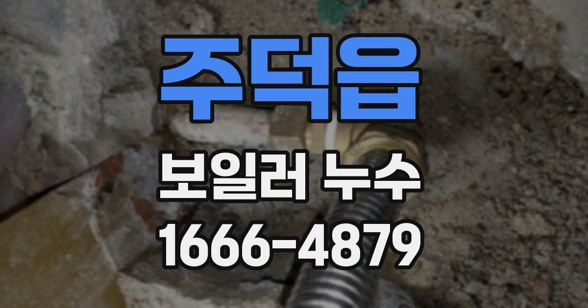 주덕읍 보일러 누수